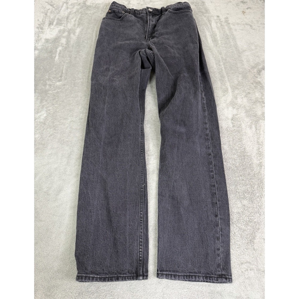 Abercrombie & Fitch The 90s Straight Ultra High Rise Jeans Women's Size 28 Black - Picture 1 of 11